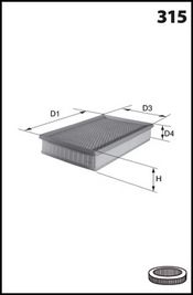 LUCAS FILTERS Ilmansuodatin LFAF194